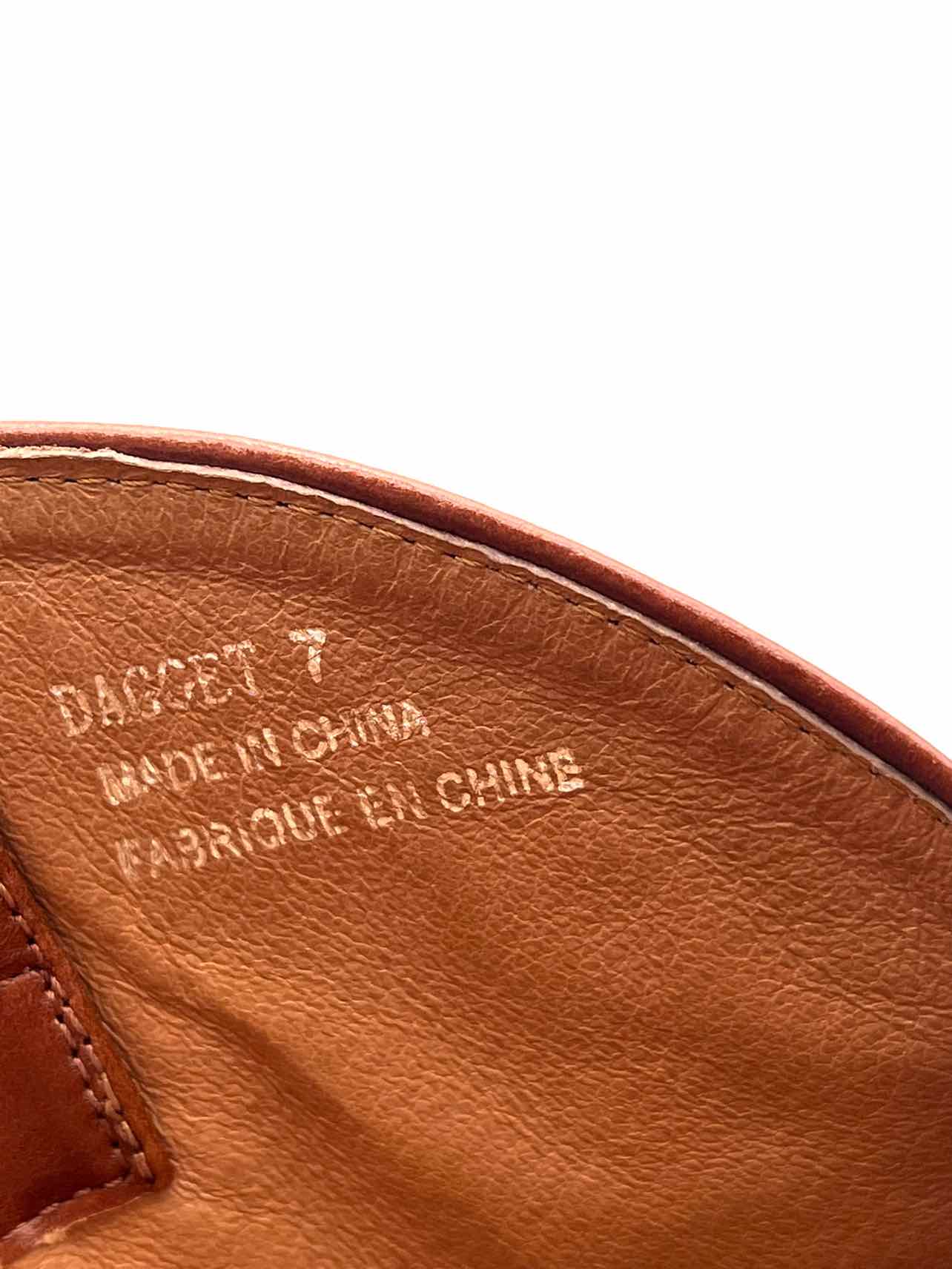 Jeffrey Campbell Size 7 Cognac Stitched Leather Designer Cowboy Boots - Image 5