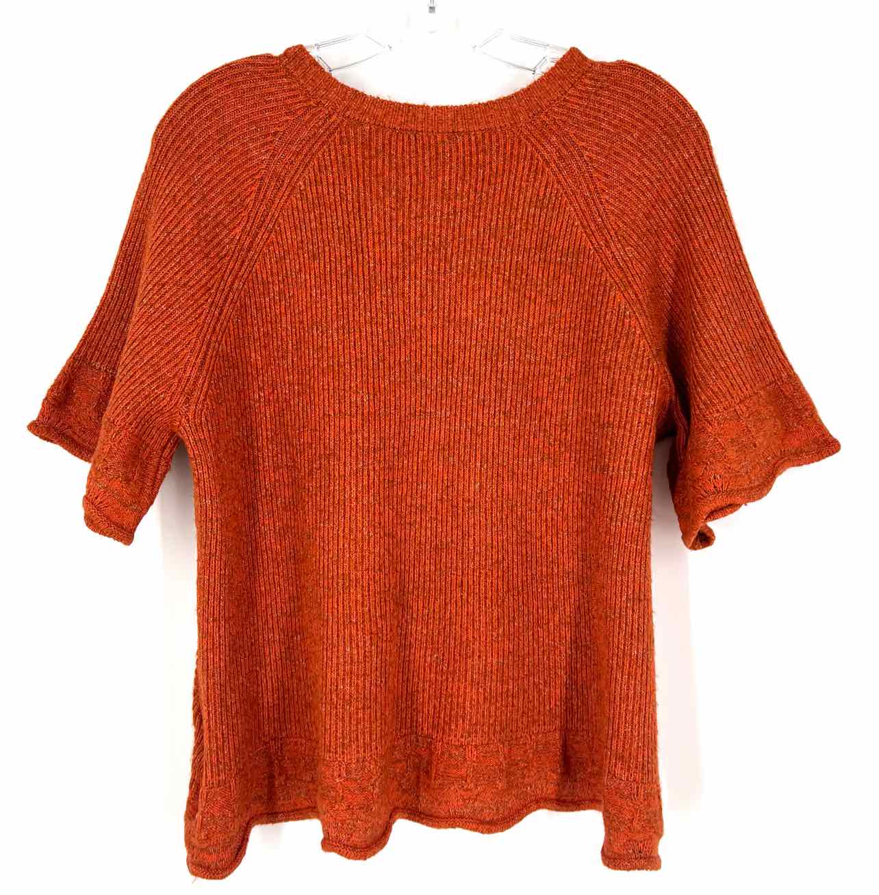 Jodifl Size M Pumpkin Knit Tops Top-Short Sleeve - Image 2