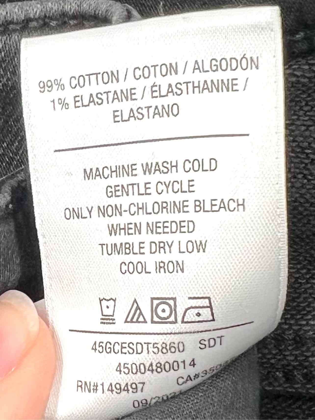 Joe's Size 25=0 Black Distressed Denim Premium Denim Jeans - Image 4