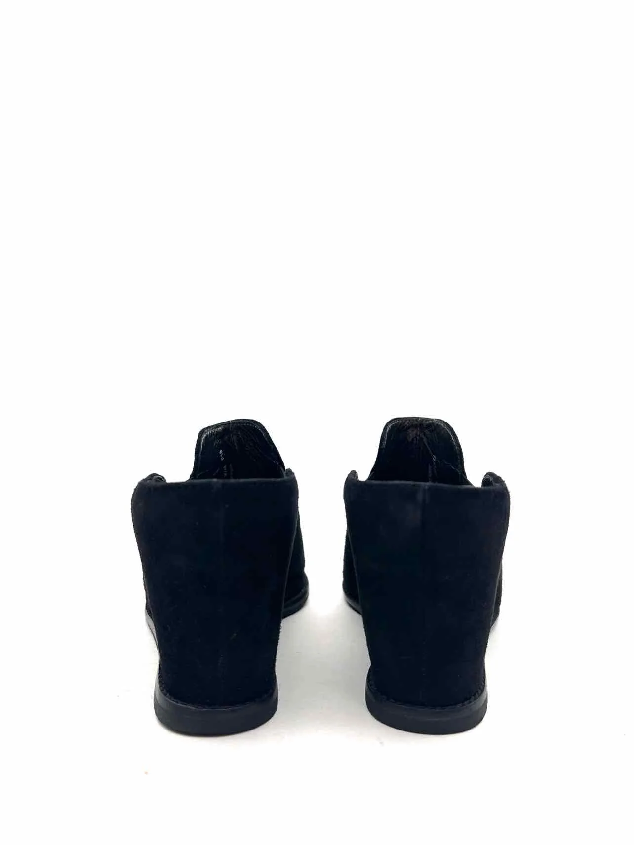 Johnston & Murphy Size 9.5 Black Solid Suede Designer Wedge - Image 3
