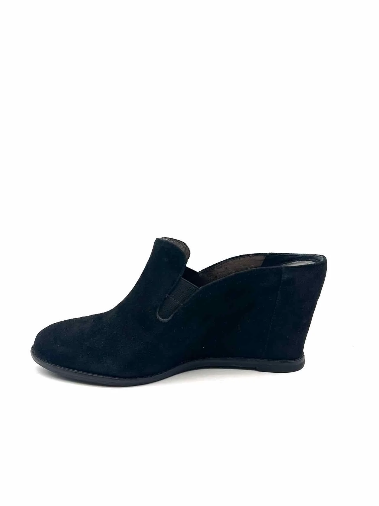 Johnston & Murphy Size 9.5 Black Solid Suede Designer Wedge - Image 4