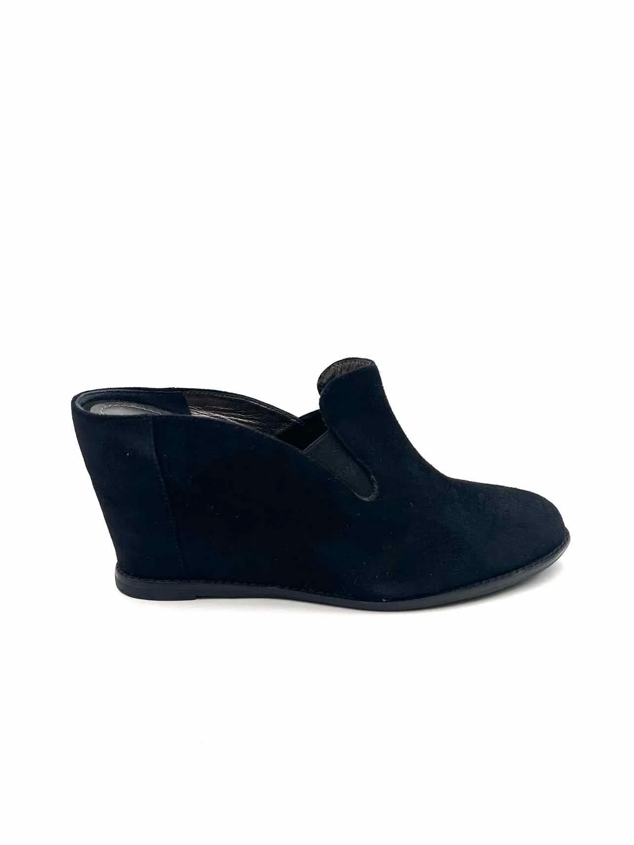 Johnston & Murphy Size 9.5 Black Solid Suede Designer Wedge - Image 5