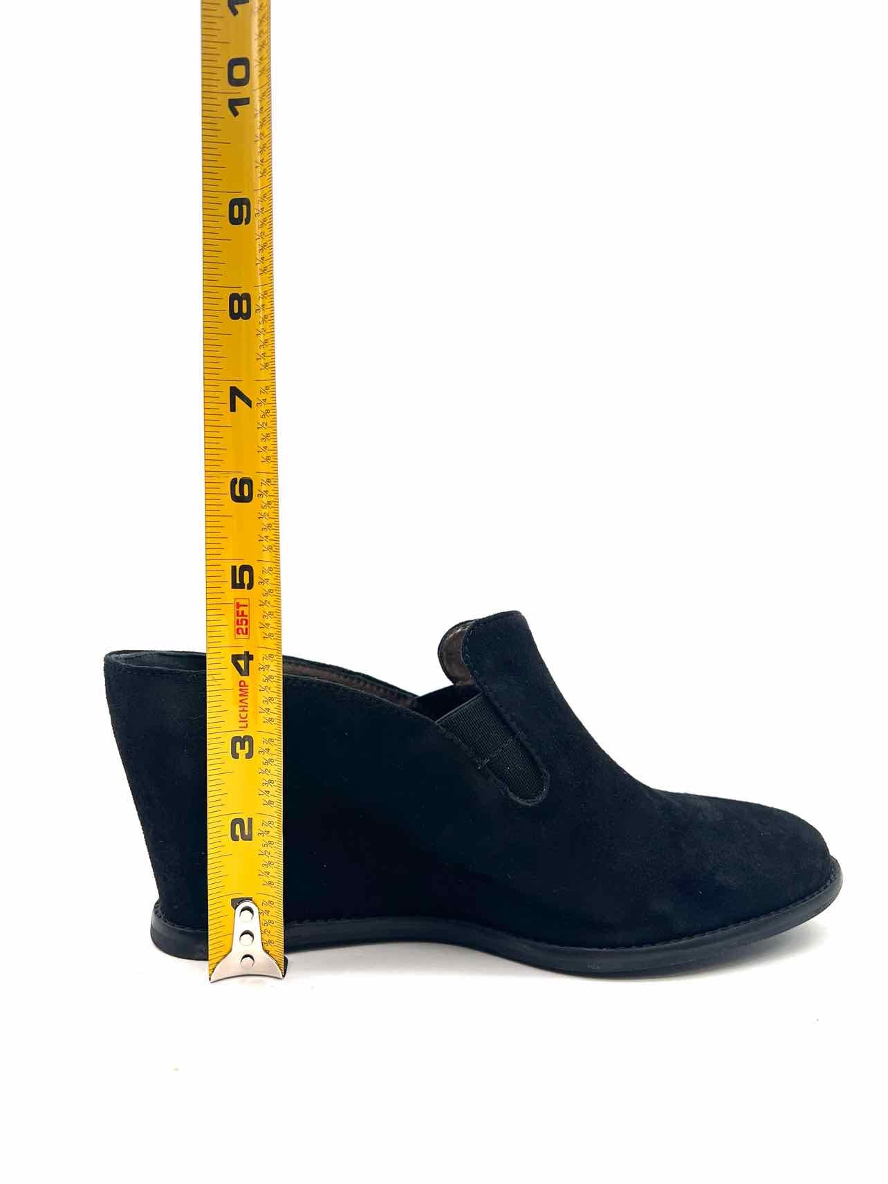 Johnston & Murphy Size 9.5 Black Solid Suede Designer Wedge - Image 6