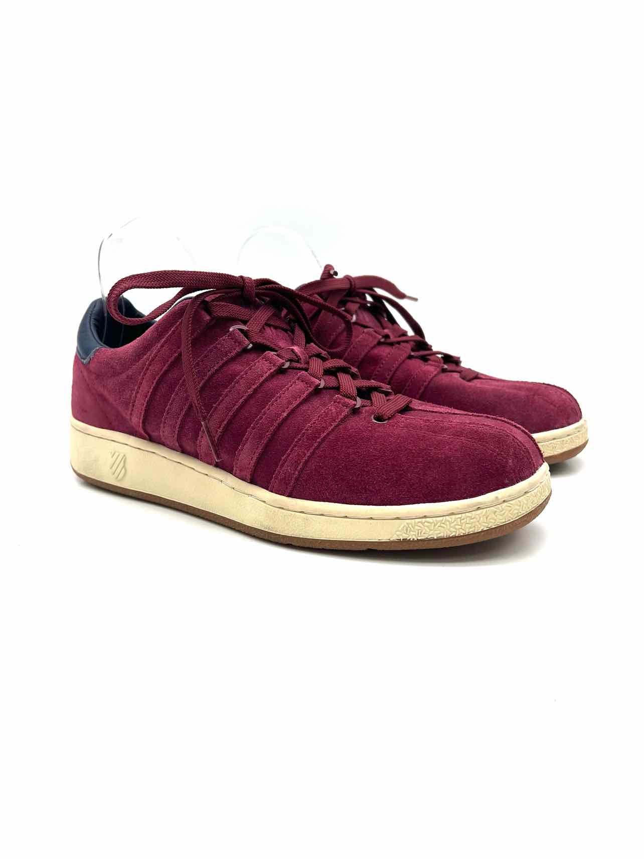 K Swiss Size 9.5 Maroon Suede Men's Sneakers- Men's