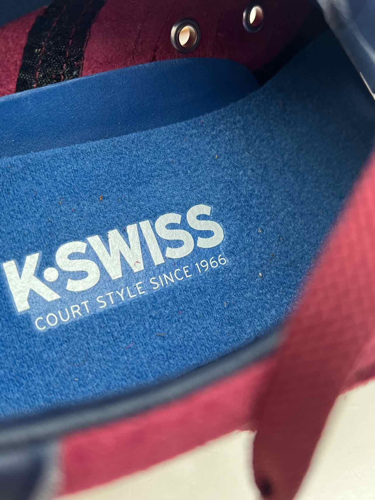 K Swiss Size 9.5 Maroon Suede Men's Sneakers- Men's - Image 7