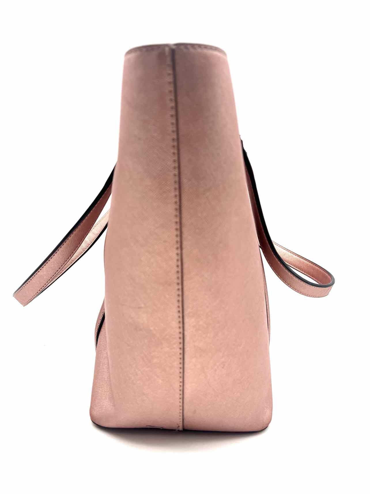 Kate Spade Size Rose Gold Saffiano Leather AS IS Designer Tote - Image 3