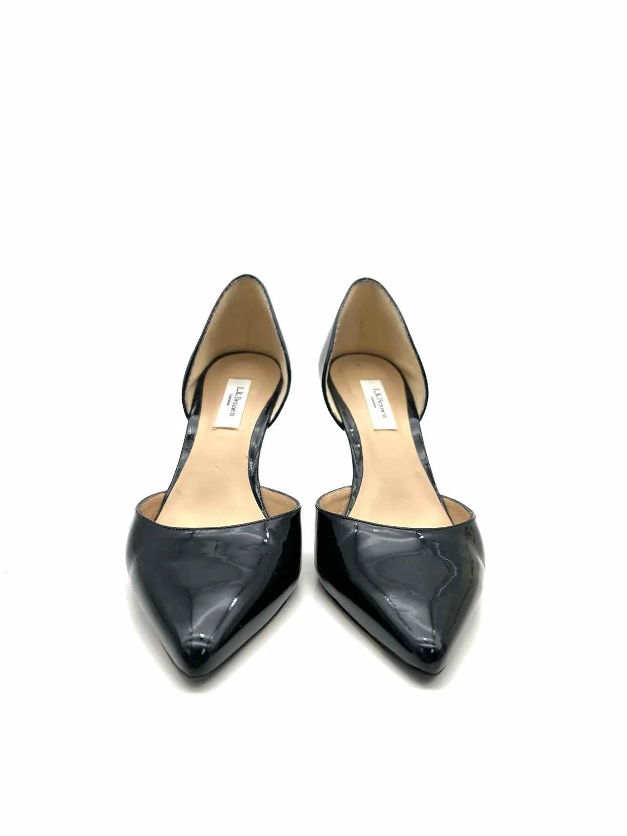 L.K. Bennett Size 7 Black Patent Leather W/ BOX!!! Designer Pumps - Image 2