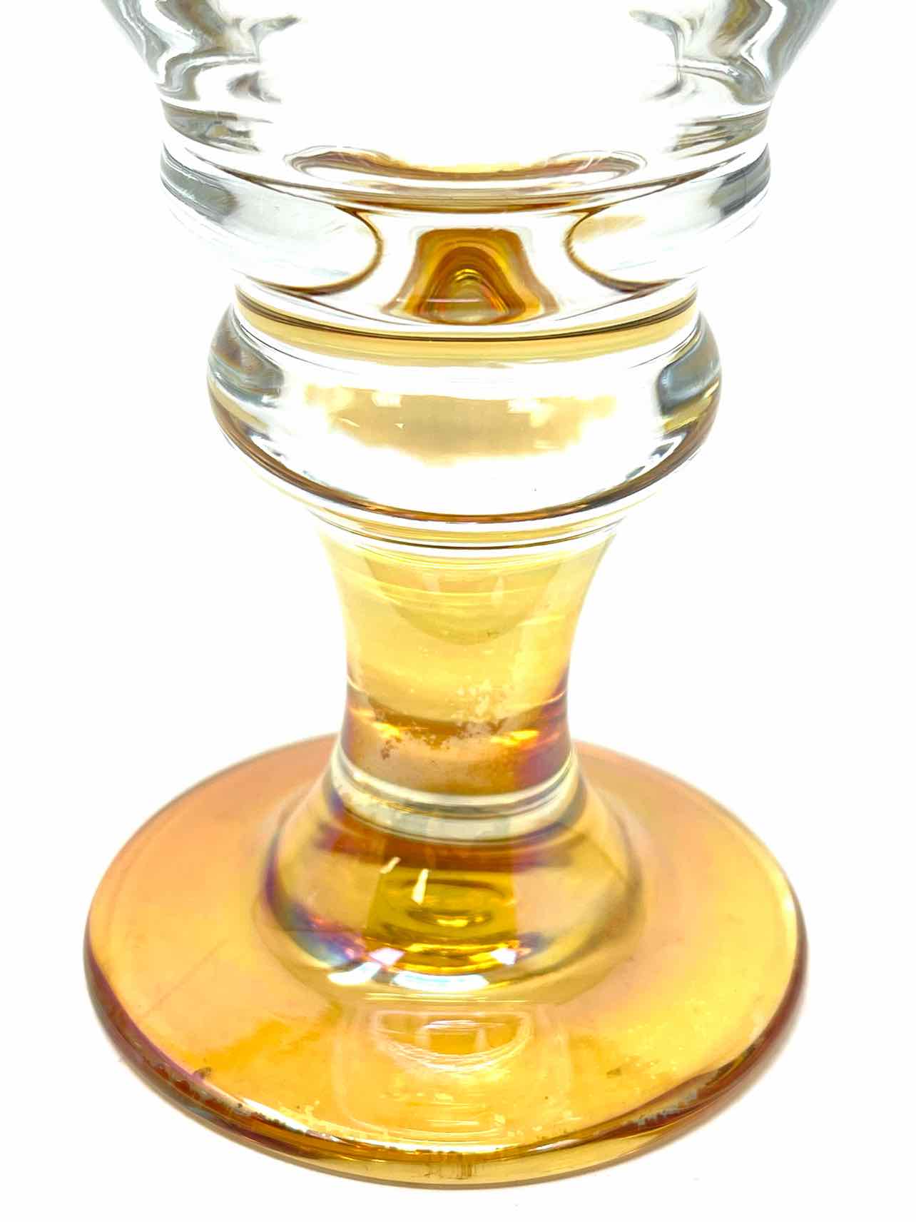 Libby Amber/Clear Home Decor Goblet - Image 2