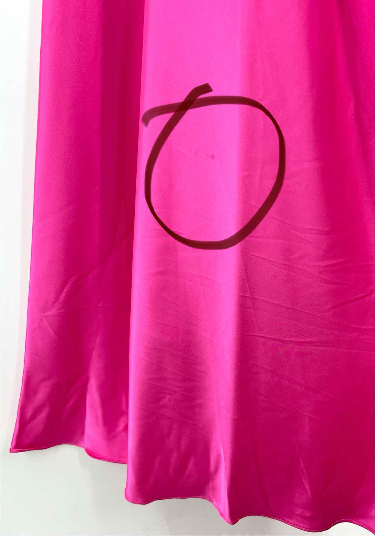 Mac Duggal Size M Hot Pink One Shoulder Hi-Lo AS IS Designer Dress-Formal Wear - Image 4