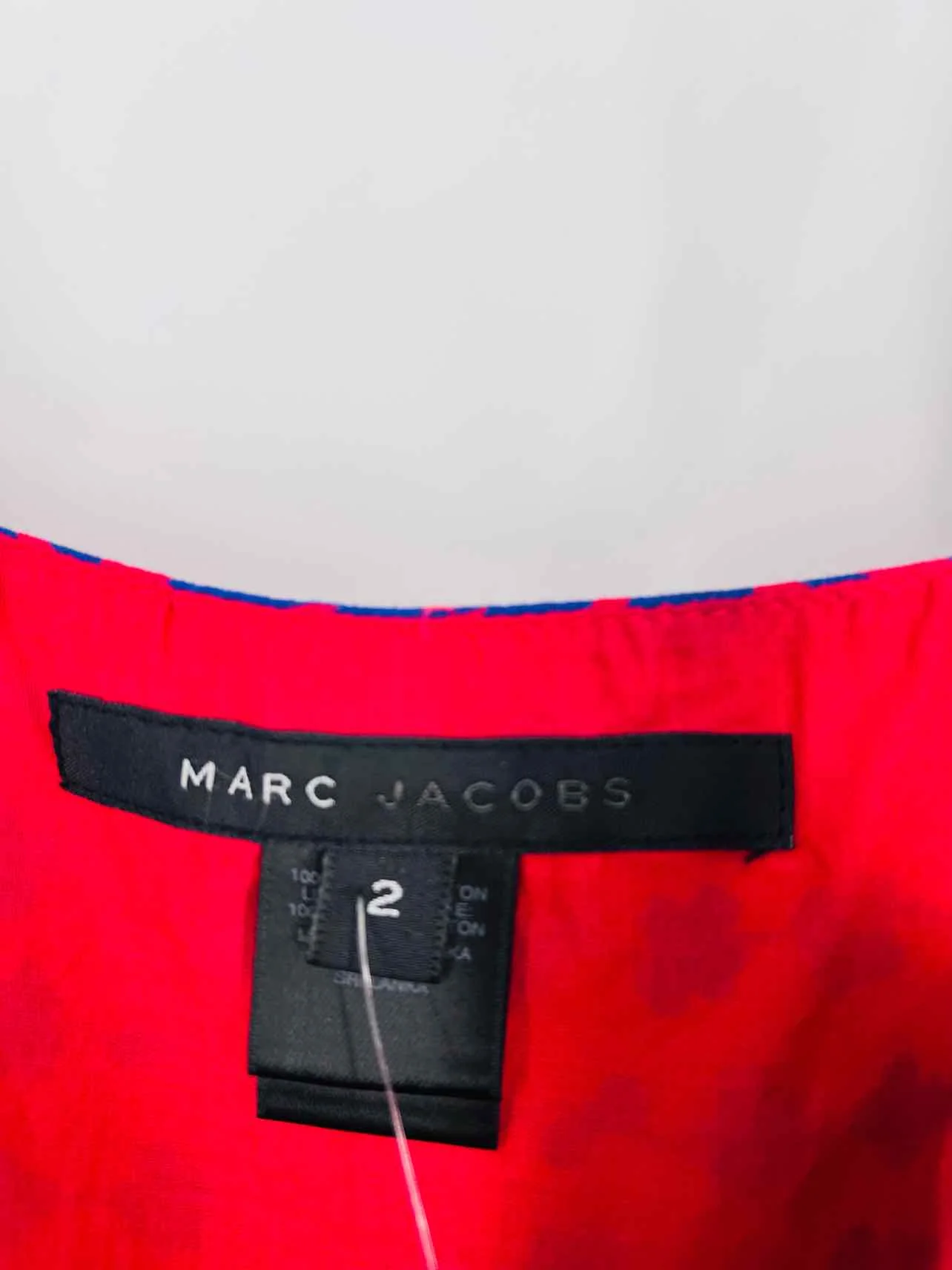 Marc Jacobs Size 2 Rd/Bl/Pk Floral Designer Dress - Image 4