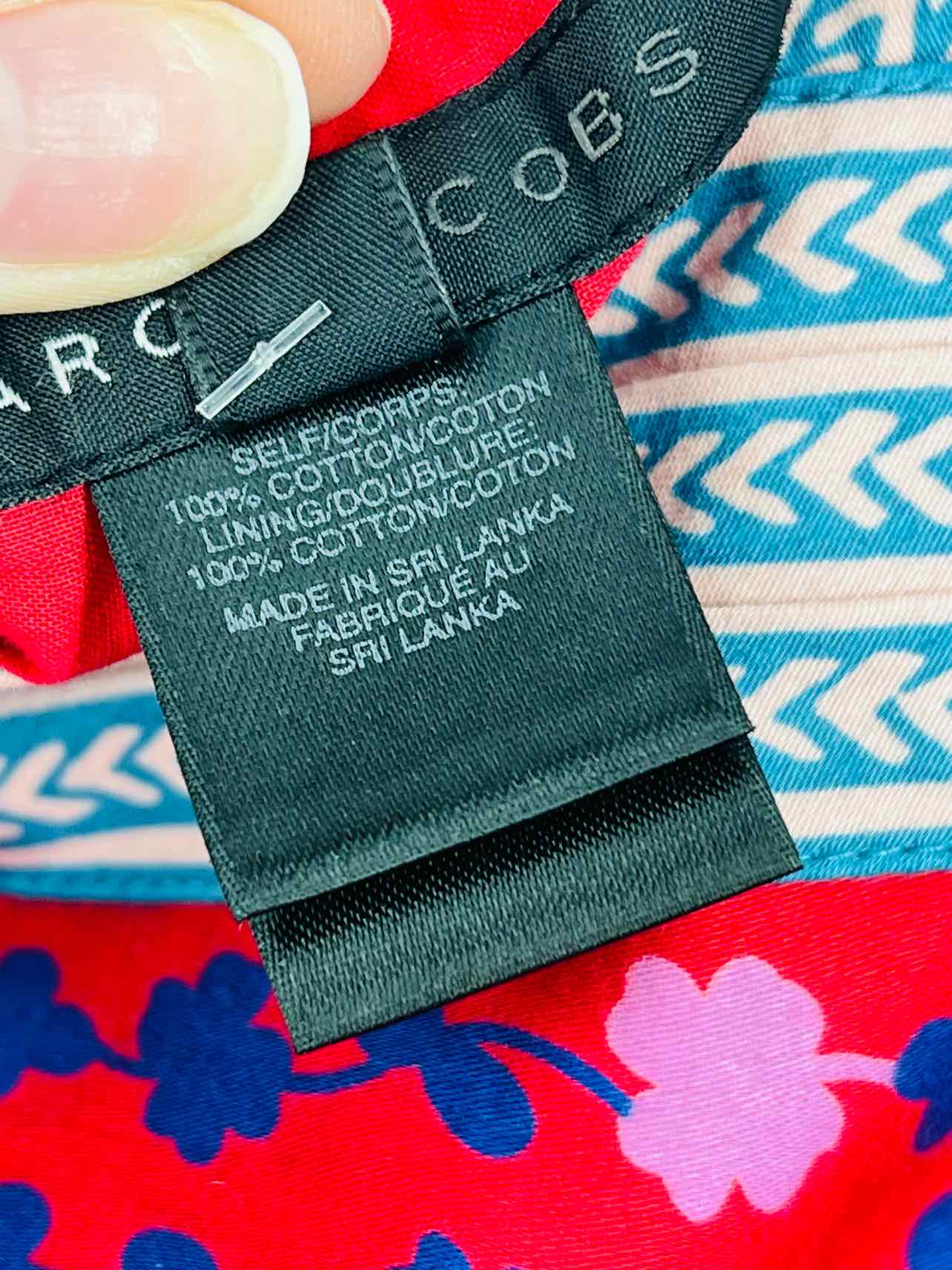 Marc Jacobs Size 2 Rd/Bl/Pk Floral Designer Dress - Image 5