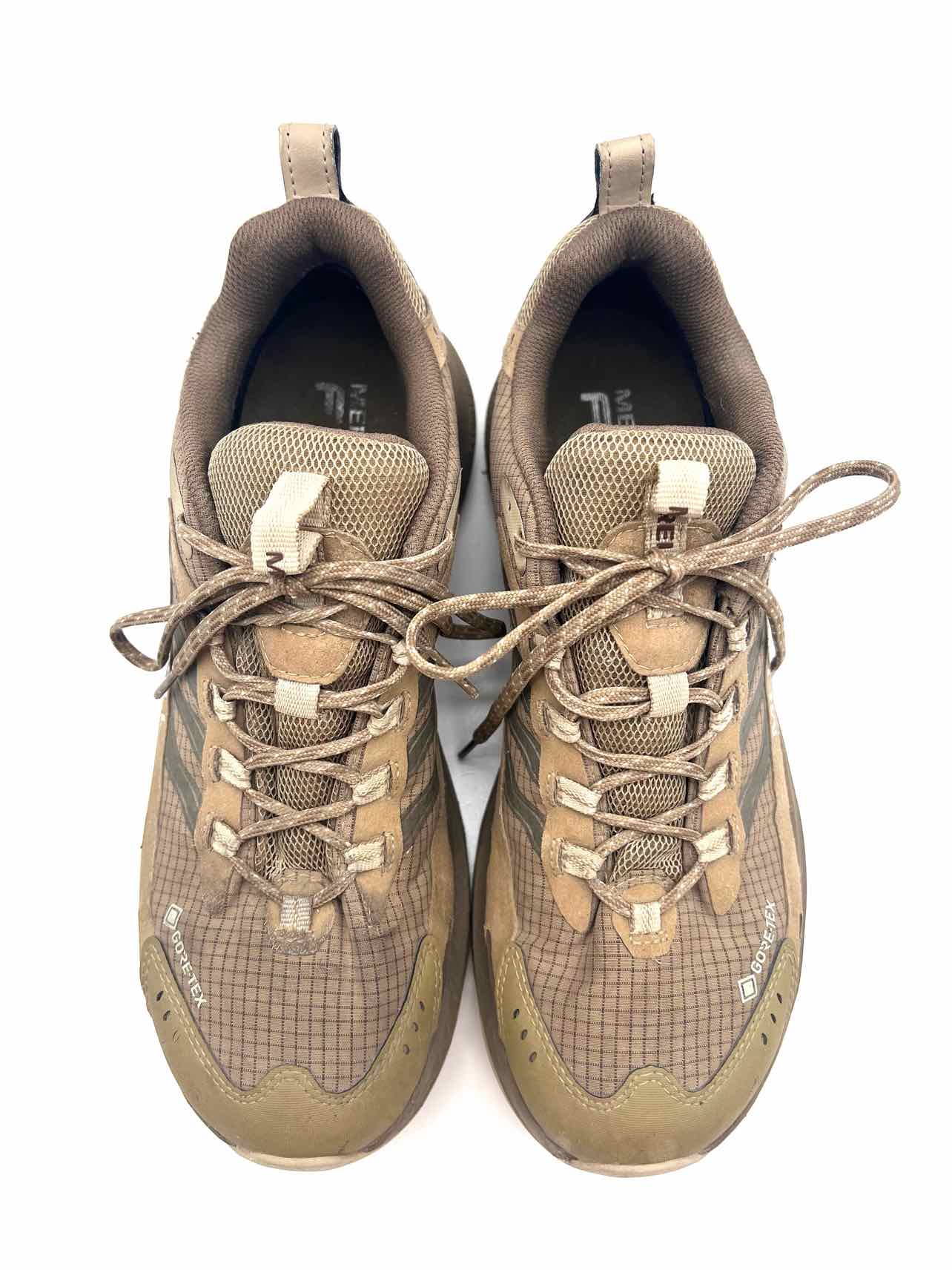 Merrell Size 9.5 Tan/Brown Lace-Up Grid Men's Shoes Sneakers- Men's - Image 3