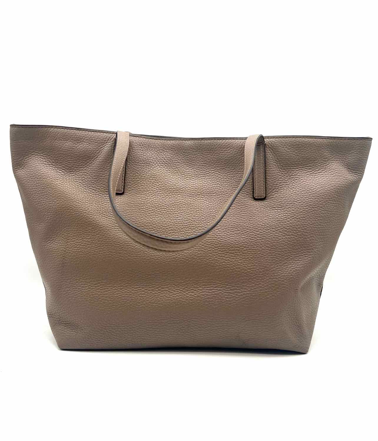 Michael Michael Kors Taupe/Gold Pebbled Leather Designer Tote - Image 2