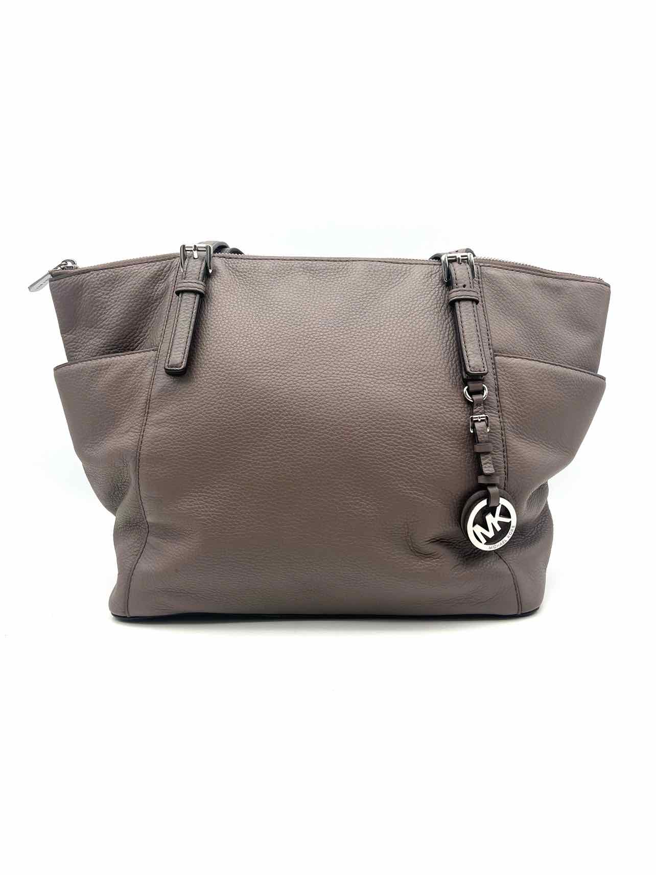 Michael Michael Kors Taupe Pebbled Leather AS IS Designer Tote