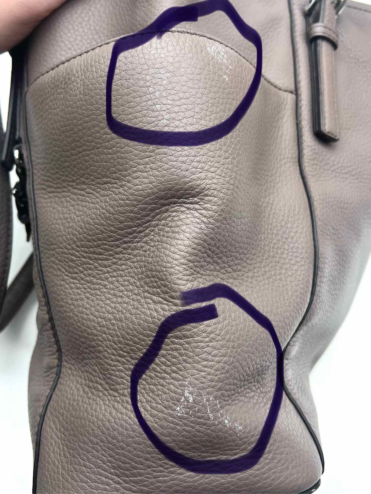Michael Michael Kors Taupe Pebbled Leather AS IS Designer Tote - Image 11