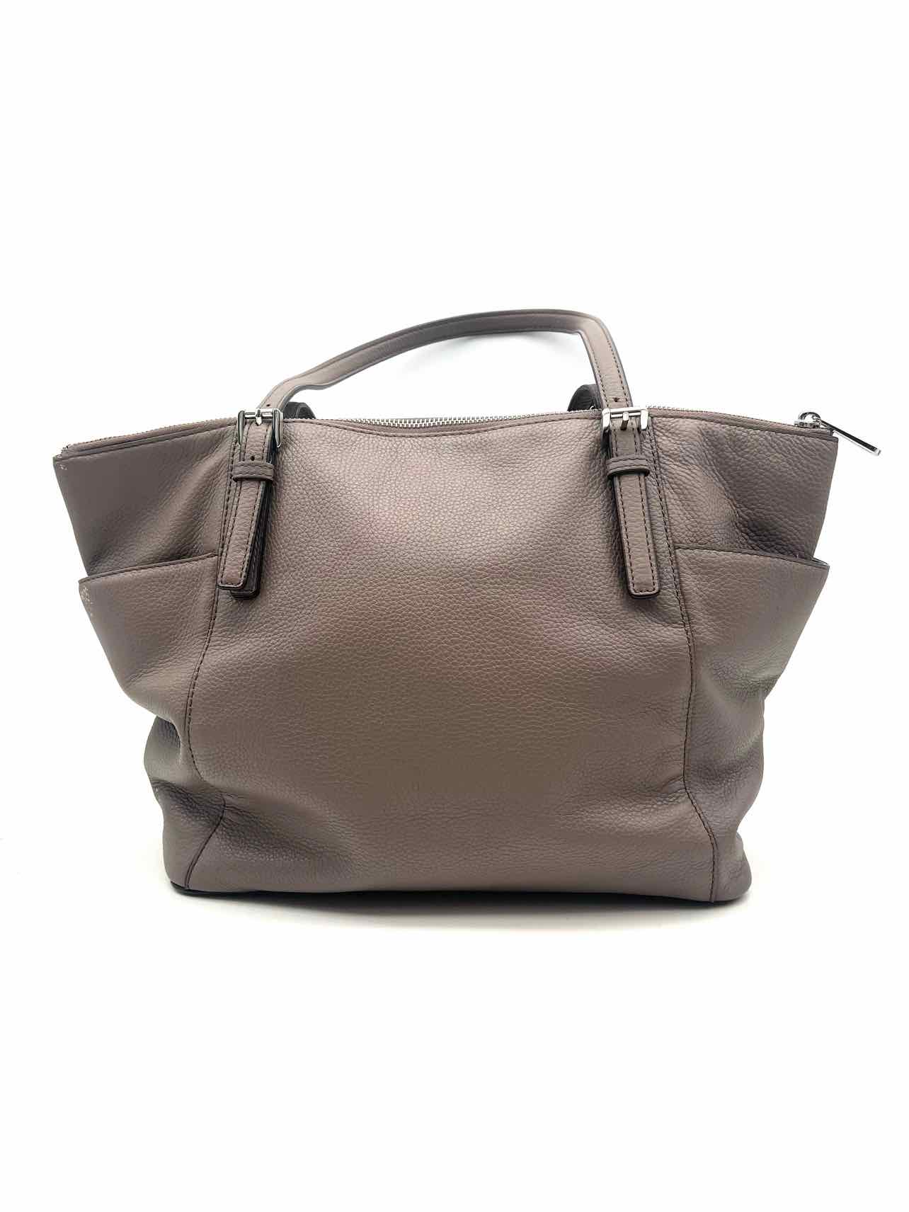 Michael Michael Kors Taupe Pebbled Leather AS IS Designer Tote - Image 2