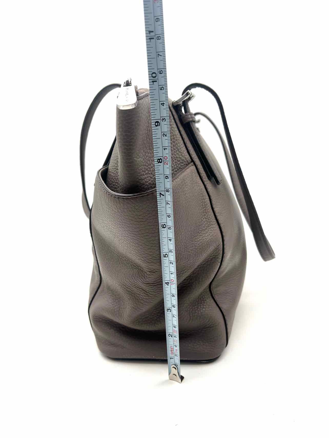 Michael Michael Kors Taupe Pebbled Leather AS IS Designer Tote - Image 7