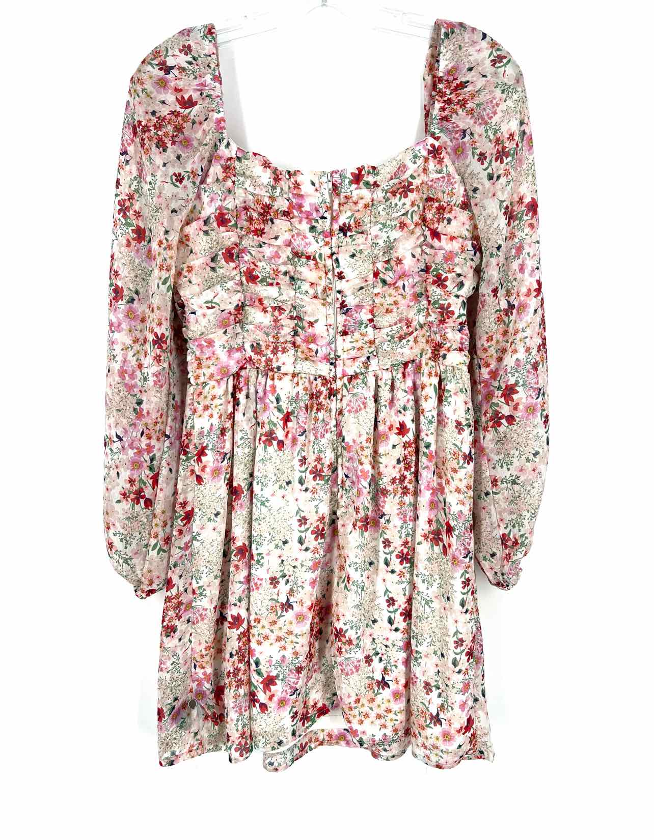 Midnight Doll Size L Pink/Multi Floral Shirred Dresses Dress - Image 2