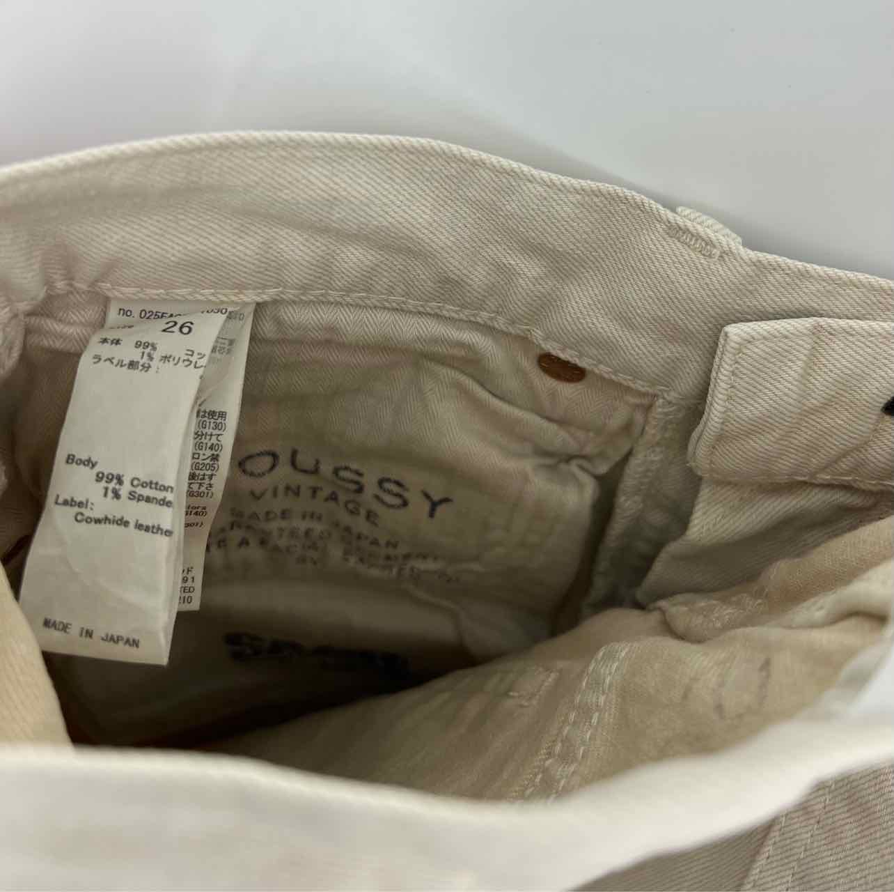 Moussy Size 26=2 Beige Denim Premium Denim Jeans - Image 4