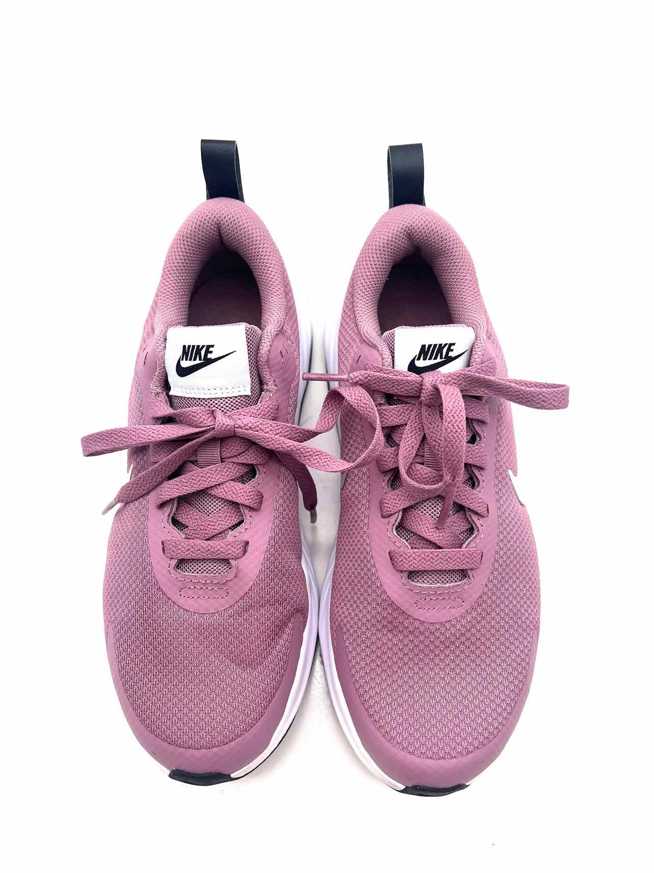 Nike Size 7 Dusty Purple/White Lace-Up Platform Shoes Sneakers - Image 3