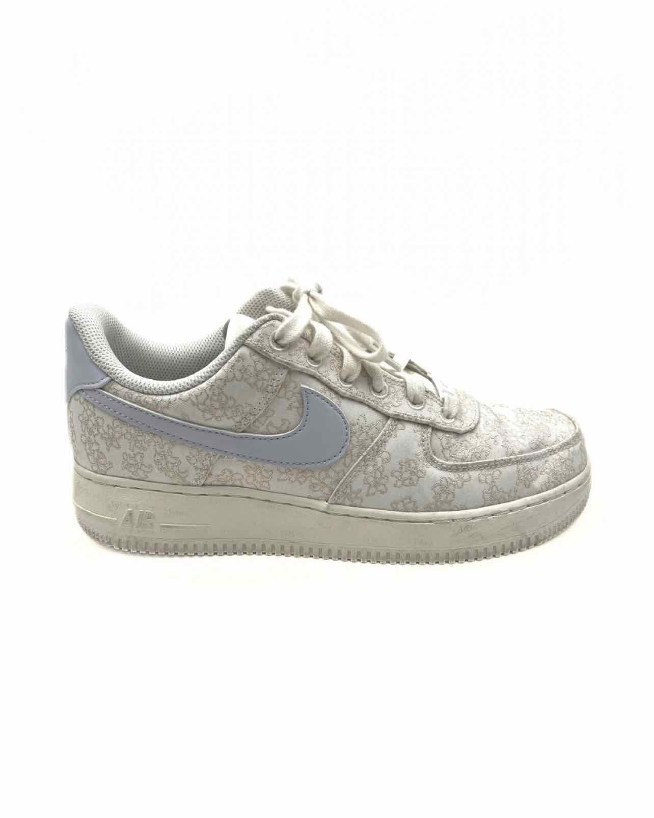 Nike Size 8 Wh/Br/Bl Jacquard Embroidered Designer Sneakers - Image 6
