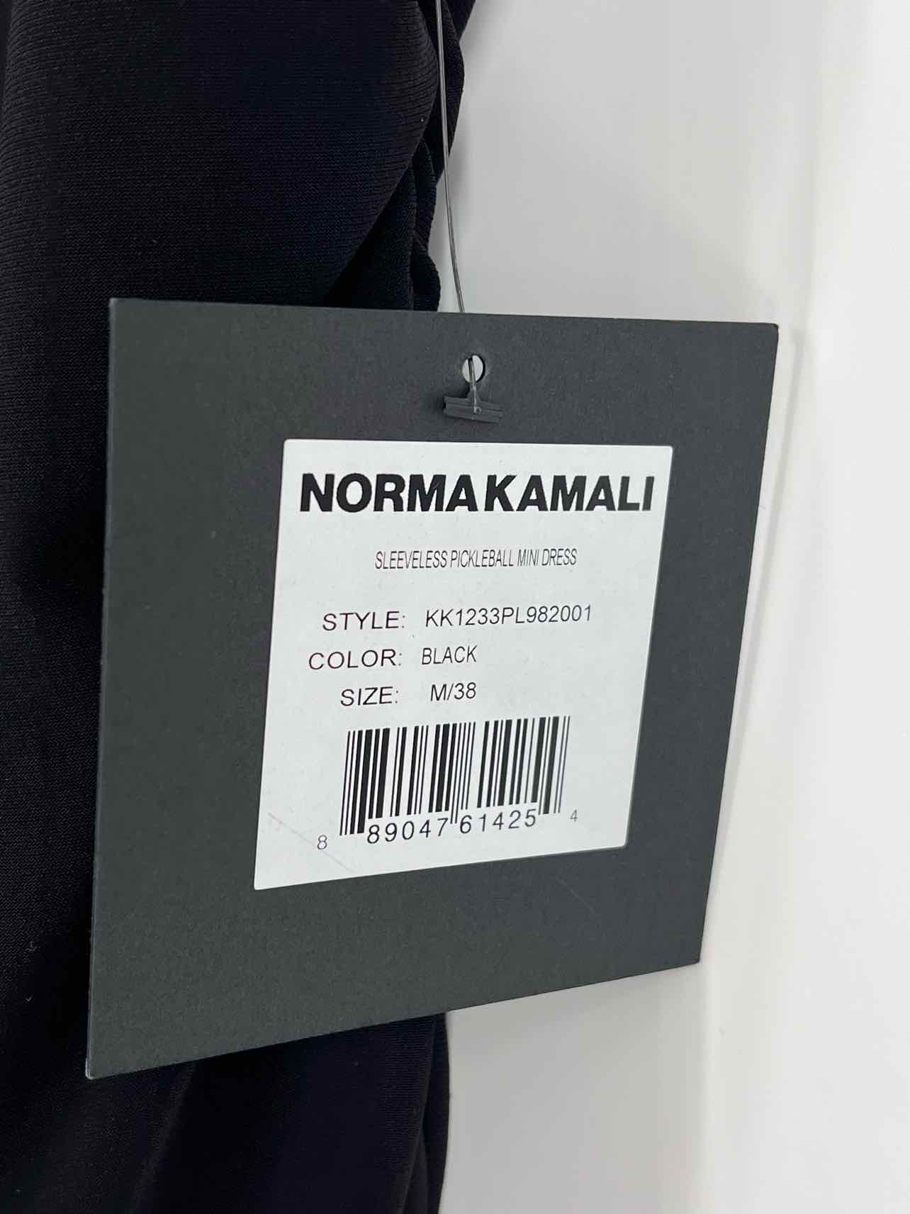 Norma Kamali Size M Black Ruched Stretch NEW Designer Dress - Image 4