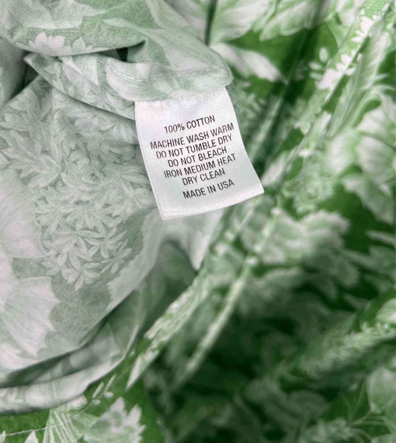 Pearl by Lela Rose Size S Green/White Leaves Cinched Designer Dress Maxi - Image 4