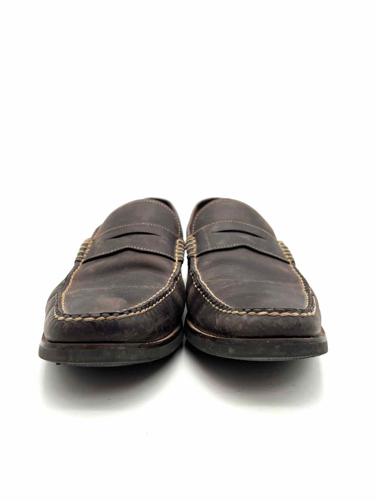 Peter Millar Size 10.5 Dk Brown Leather Men's Shoes Loafers- Men's - Image 2