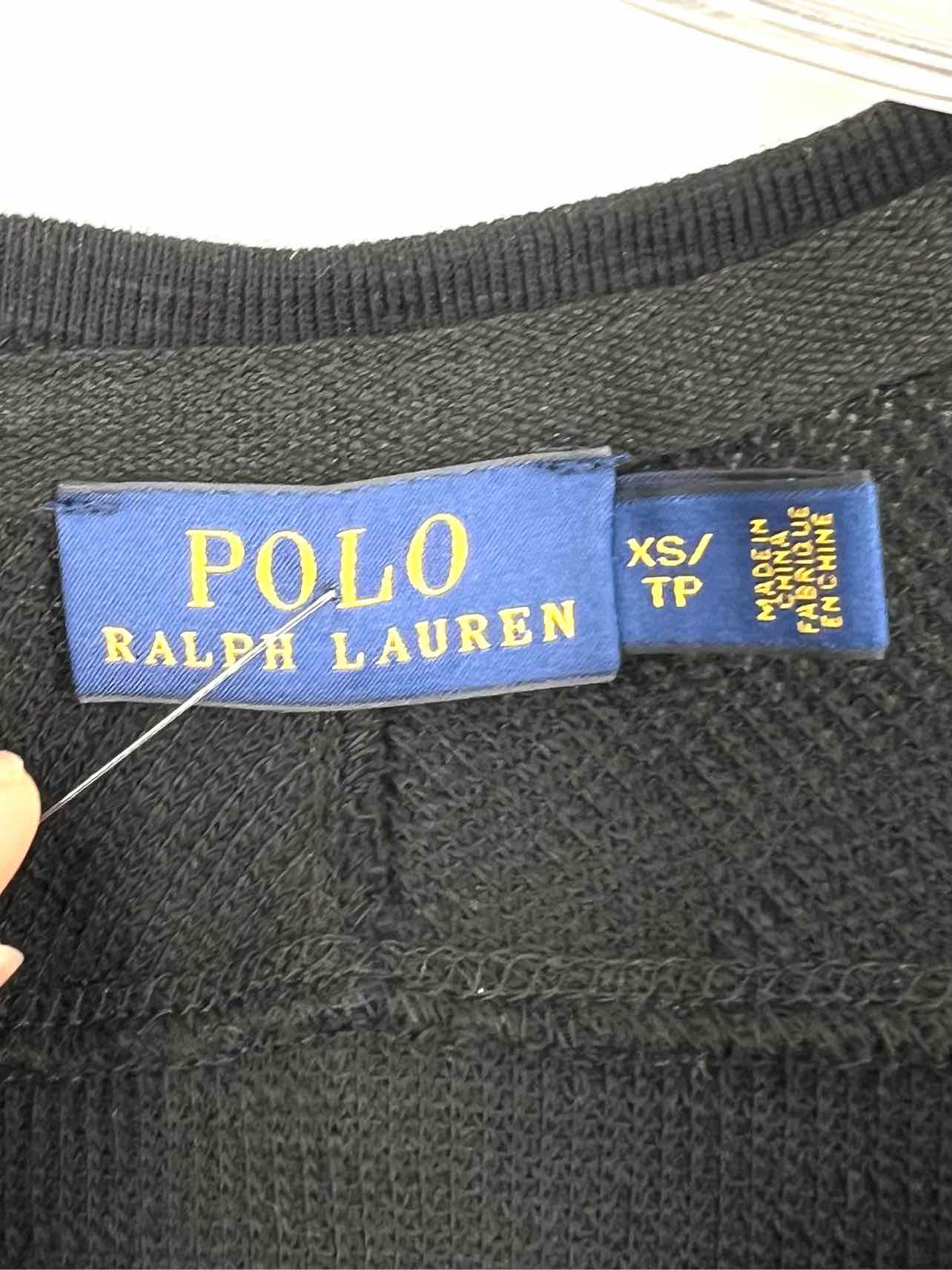 Polo by Ralph Lauren Size XS Black Henley Waffle Designer Dress Maxi - Image 3