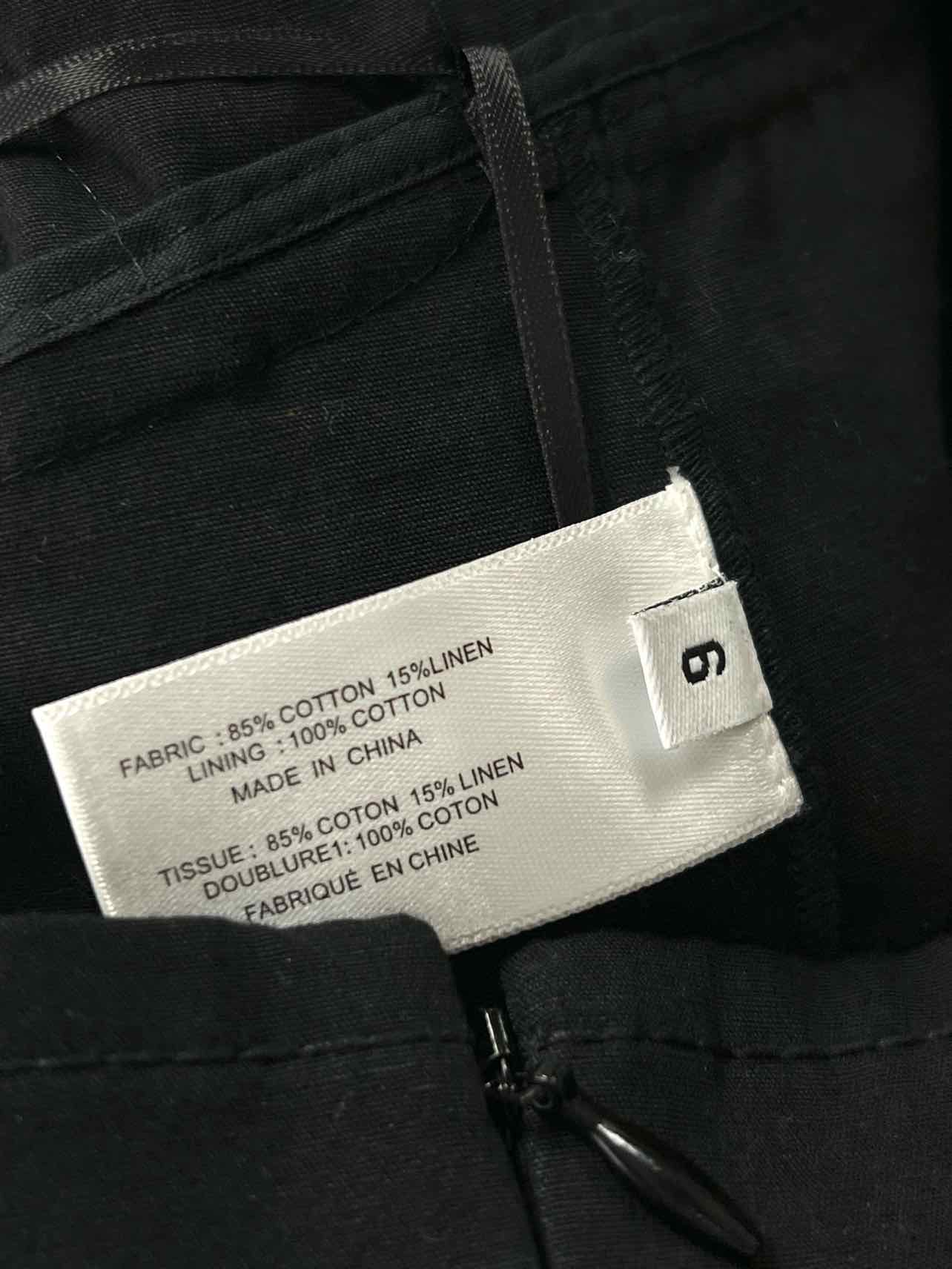Proenza Schoulder Size 6 Black Sleeveless Cotton NEW Designer Dress - Image 4