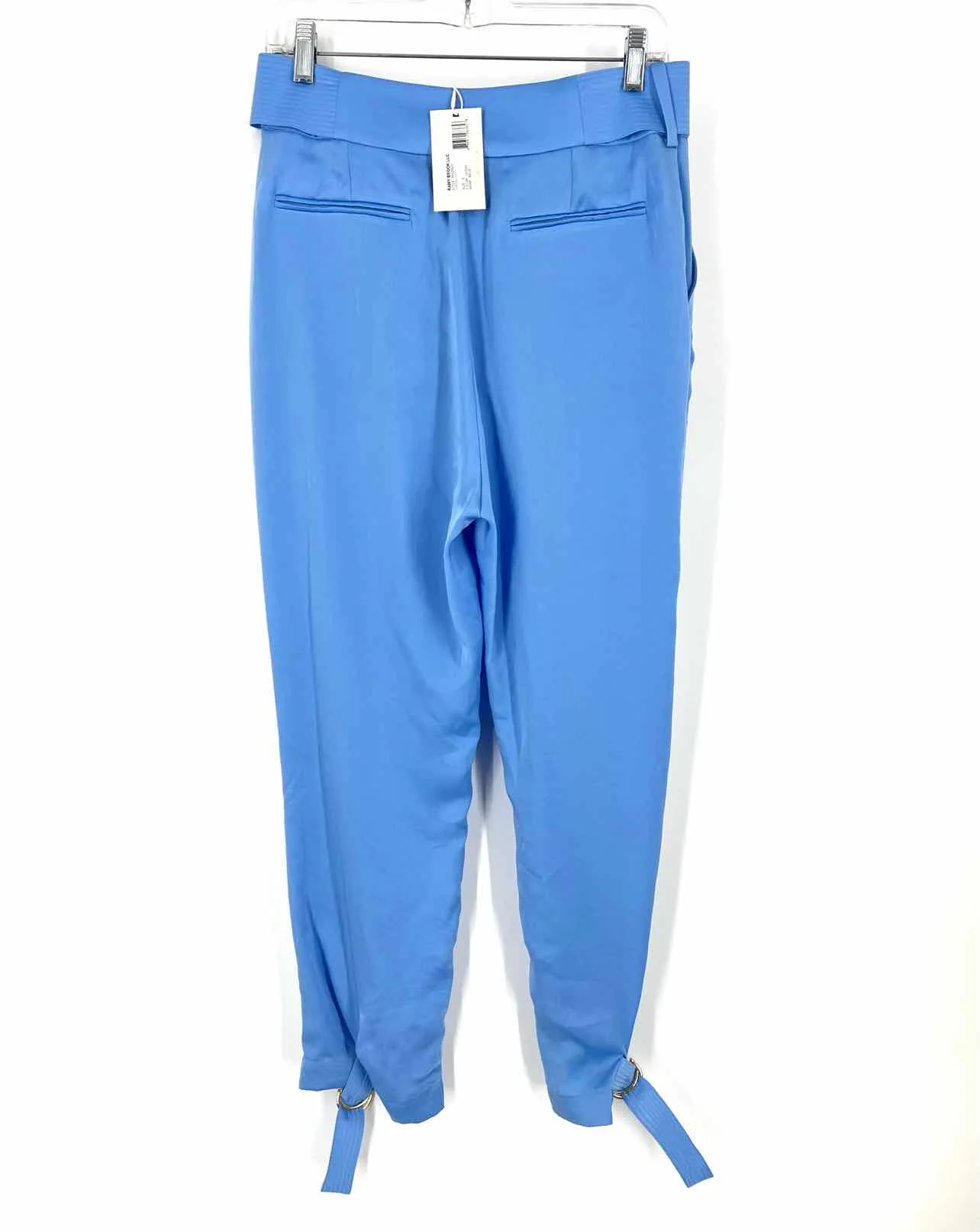 Ramy Brook Size 6 Sky Blue Self-Tie Satin NEW Designer Pants - Image 2