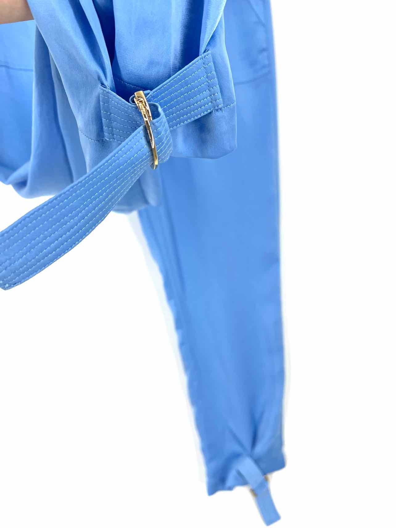 Ramy Brook Size 6 Sky Blue Self-Tie Satin NEW Designer Pants - Image 4
