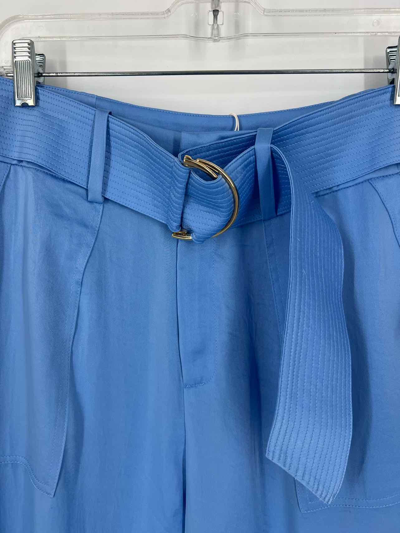 Ramy Brook Size 6 Sky Blue Self-Tie Satin NEW Designer Pants - Image 7
