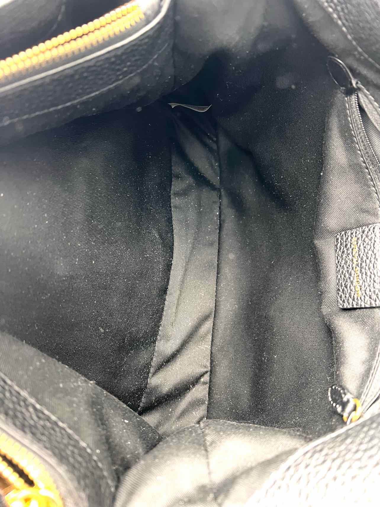 Rebecca Minkoff Black/Gold Embellished Leather Designer Tote - Image 6