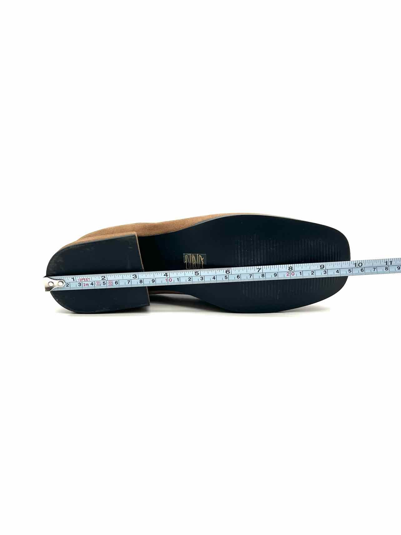 Saint G Size 7 Brown/Gold Horsebit Suede Shoes Loafers - Image 8