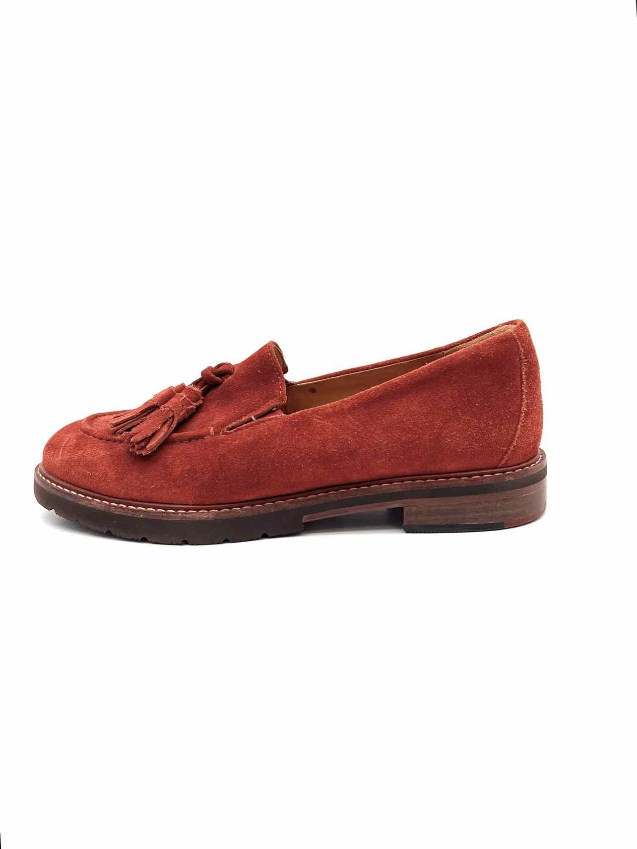 Samuel Hubbard Size 6 Rust Tassels Suede Shoes Loafers - Image 3