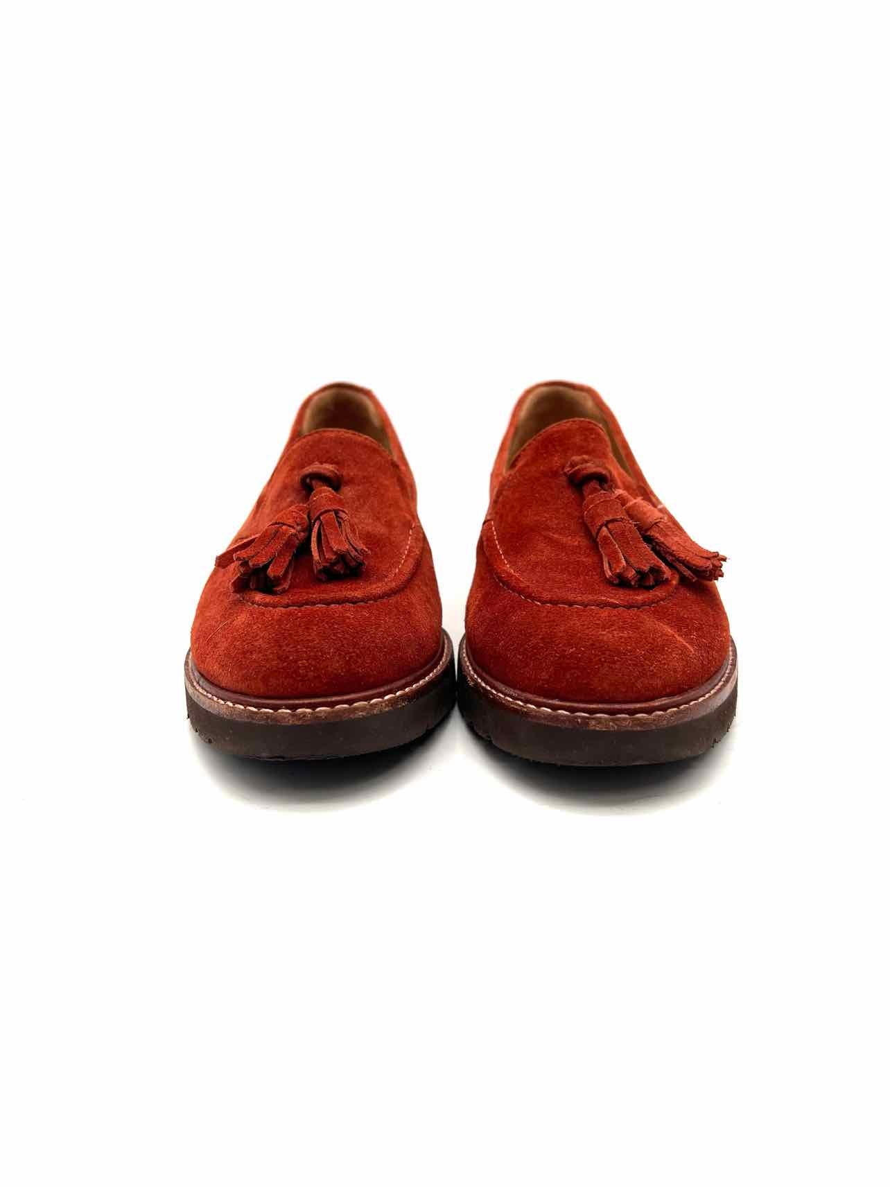Samuel Hubbard Size 6 Rust Tassels Suede Shoes Loafers - Image 4