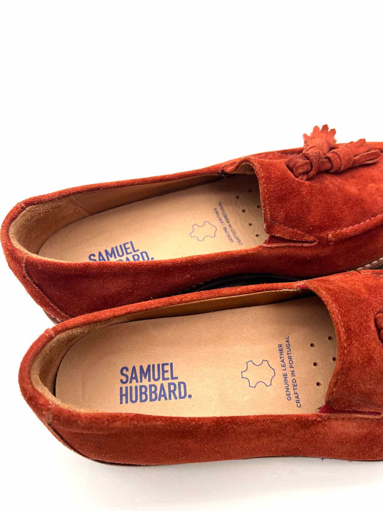 Samuel Hubbard Size 6 Rust Tassels Suede Shoes Loafers - Image 5