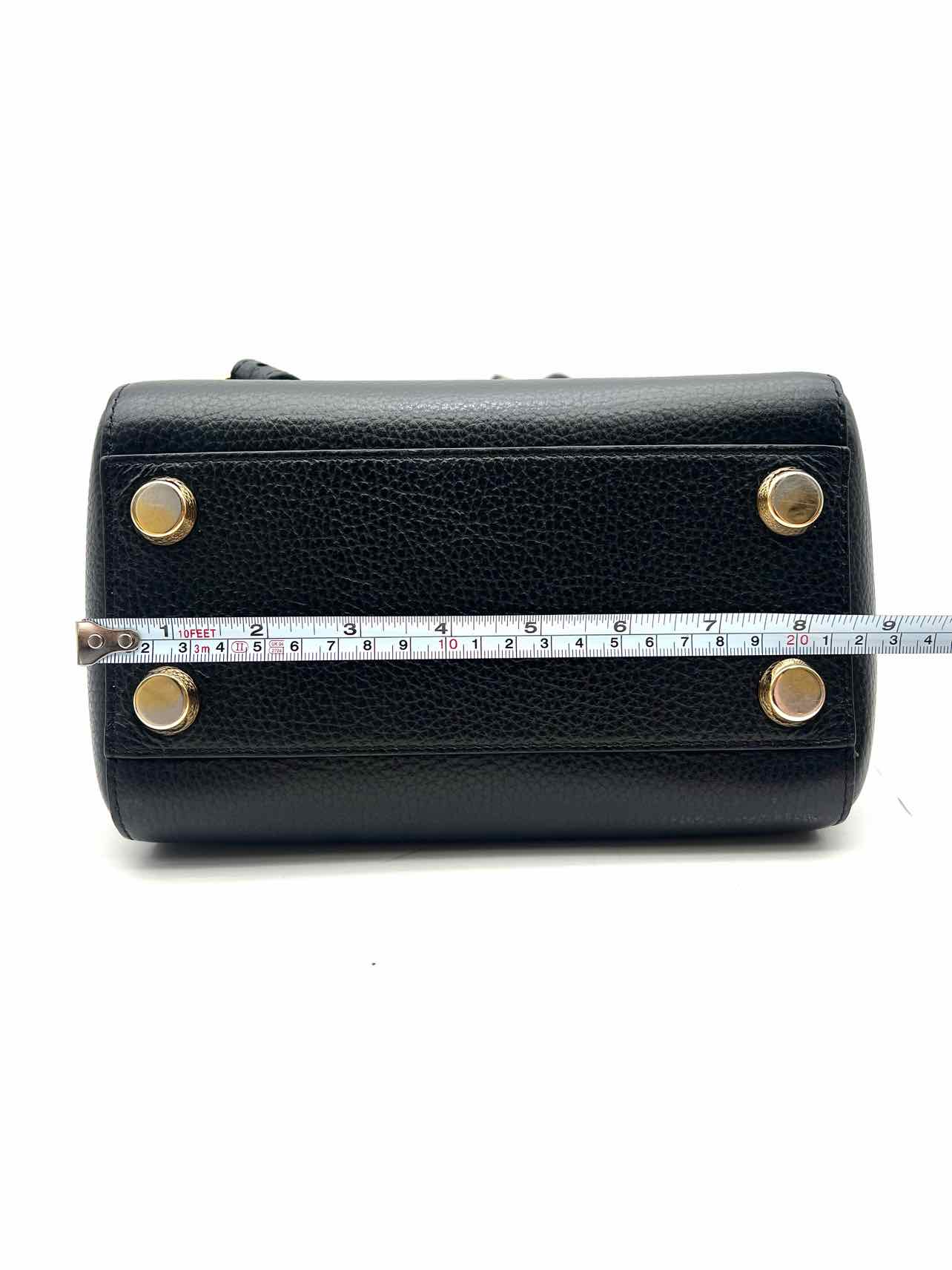 Senreve Black/Gold Convertible Pebbled Leather W/ BAG! Designer Satchel - Image 15