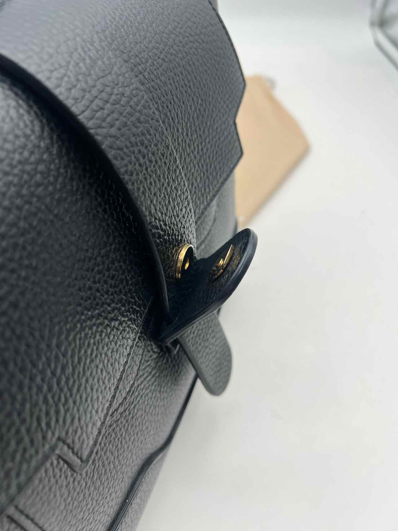 Senreve Black/Gold Convertible Pebbled Leather W/ BAG! Designer Satchel - Image 5