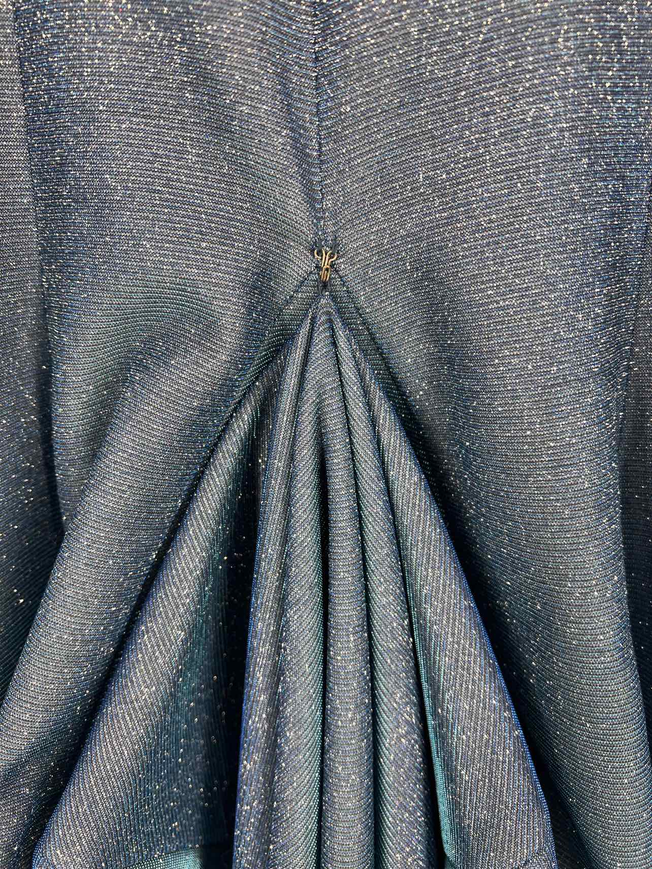 Sherri Hill Size 00 Cerulean Strapless Glitter Formal Wear Dress-Formal Wear - Image 3