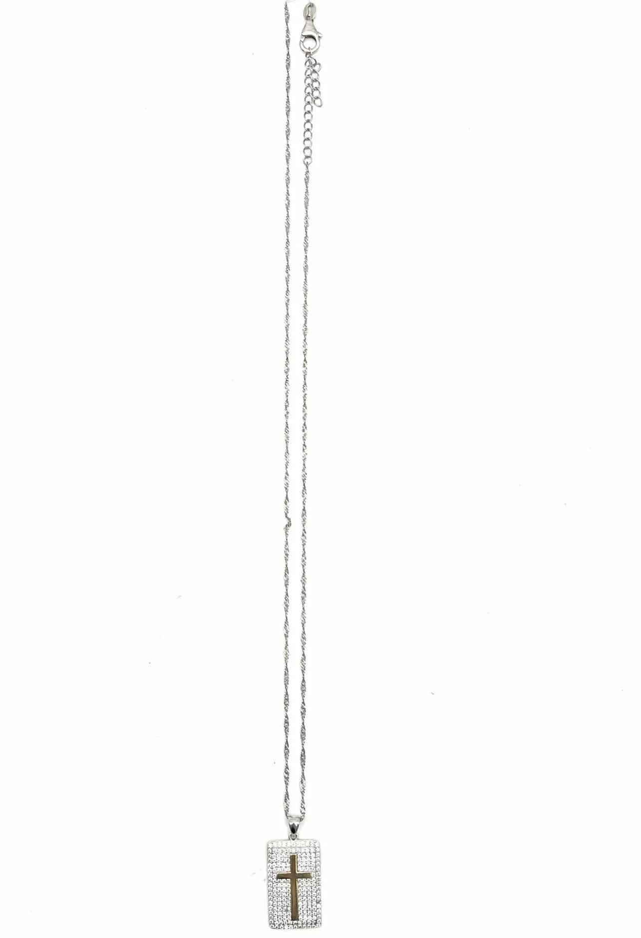 Silver/Gold Pendant Cross Sterling Silver Jewelry Necklace - Image 3
