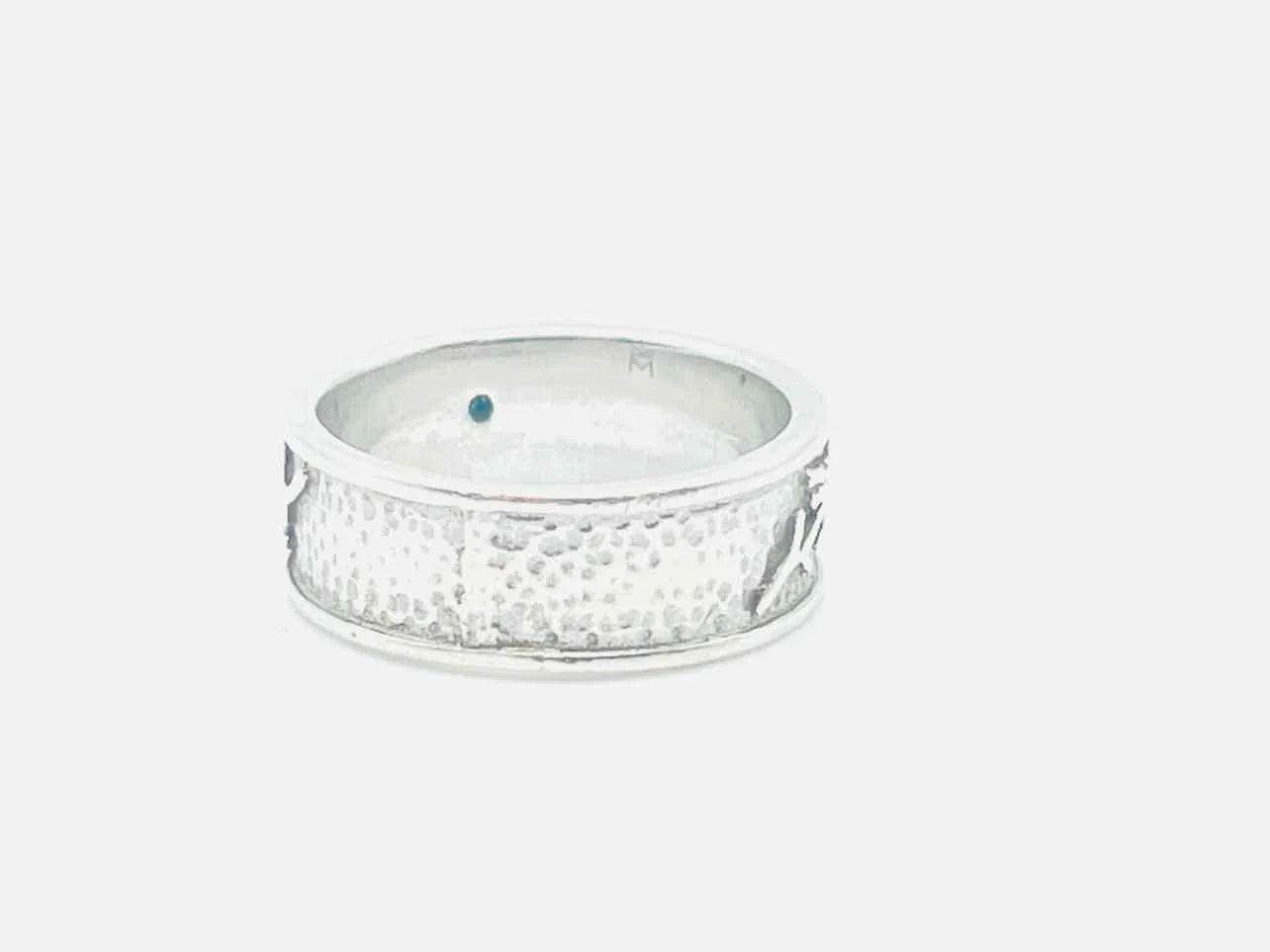 Size 6 Silver/Red Gemstone Silver Jewelry Ring - Image 4