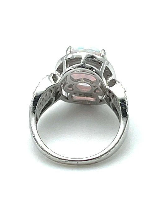 Size 7 Silver/Iridescent Sterling Silver Jewelry Ring - Image 5