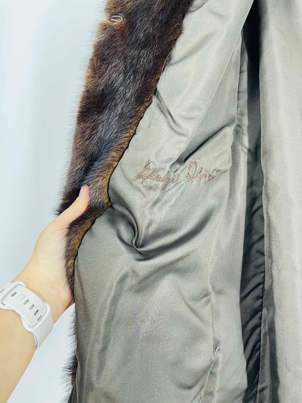 Size M/L Brown Fur Coats Coat - Image 5
