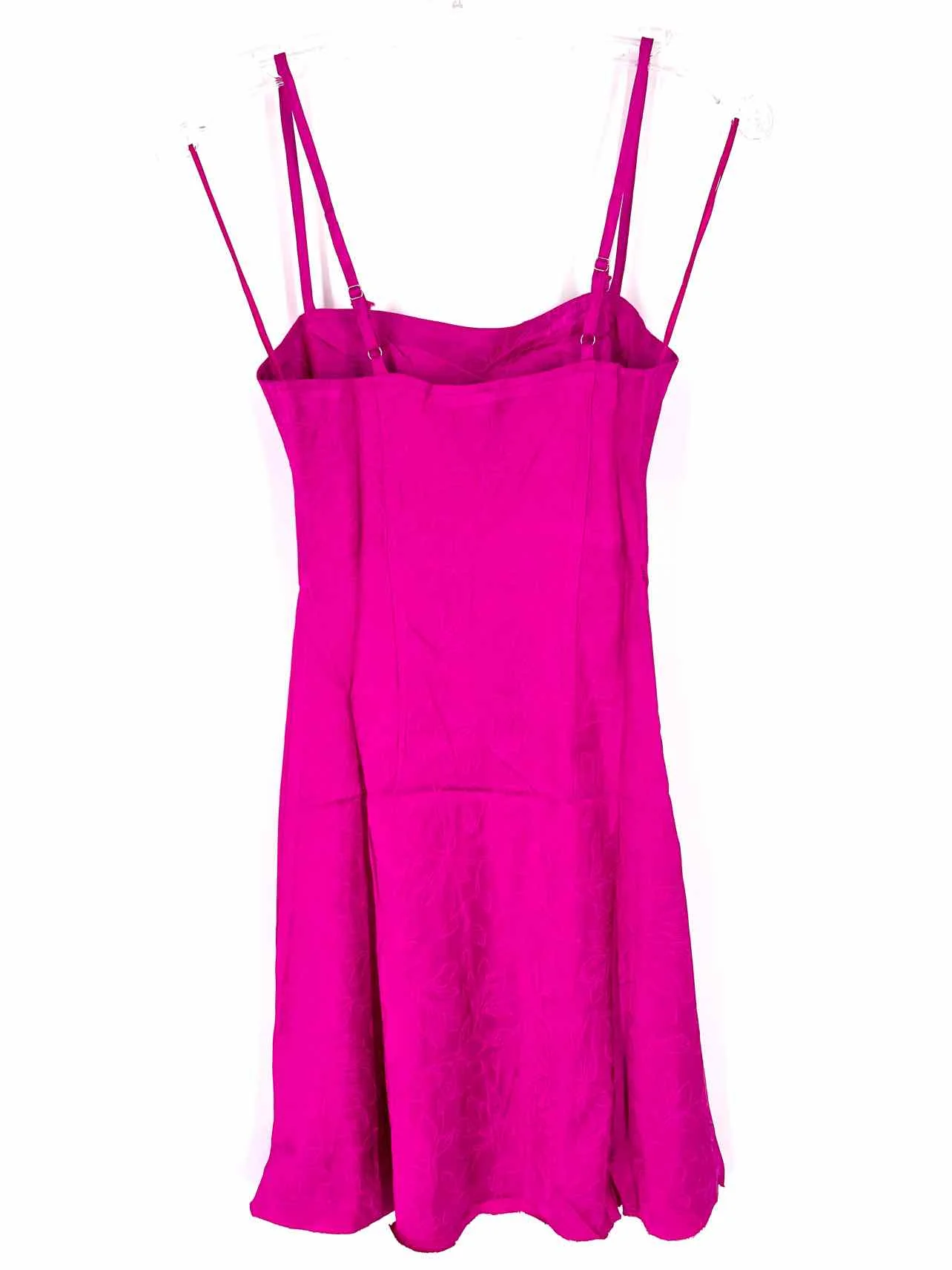 Sky To Moon Size S Magenta Floral Open Back Dresses Dress - Image 2