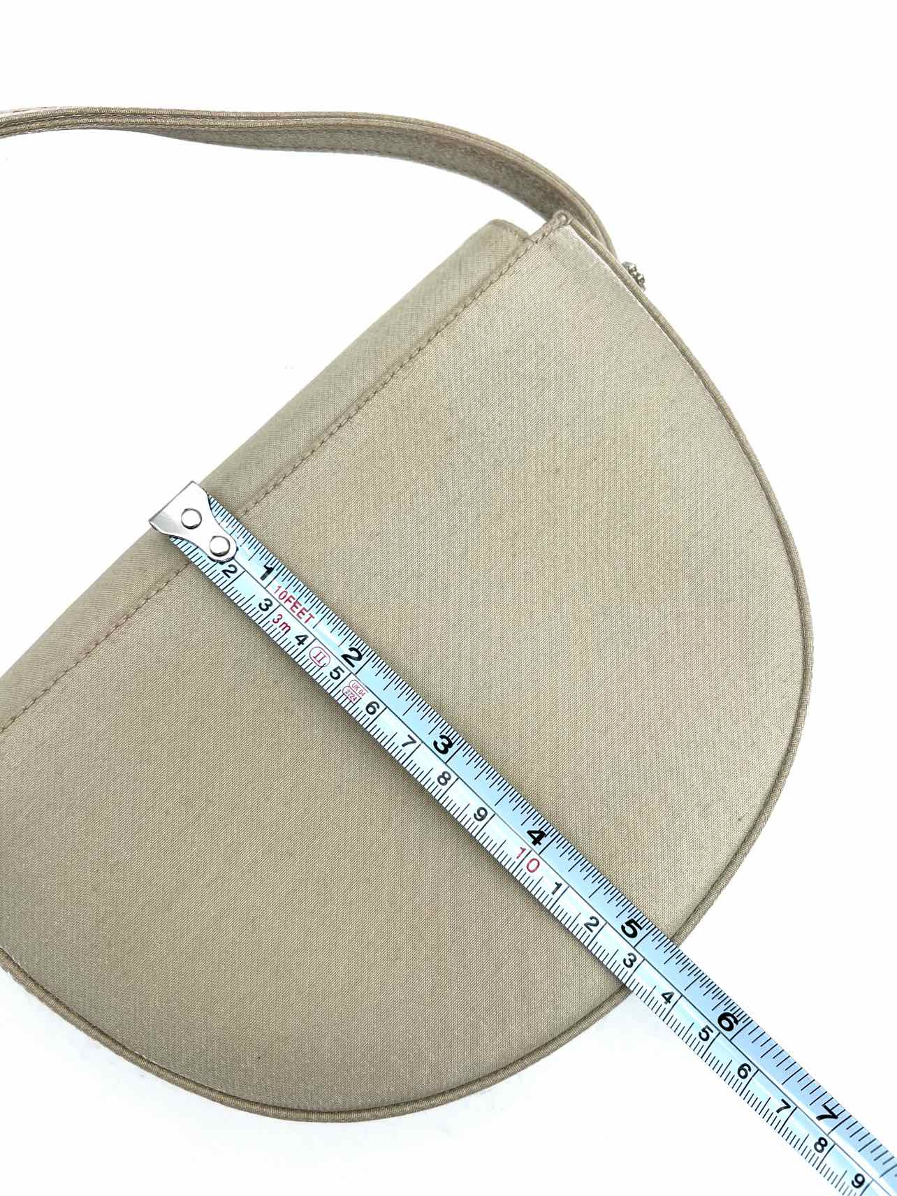Stuart Weitzman Ecru Embellished Fabric W/ BAG! Designer Shoulder Bag - Image 8