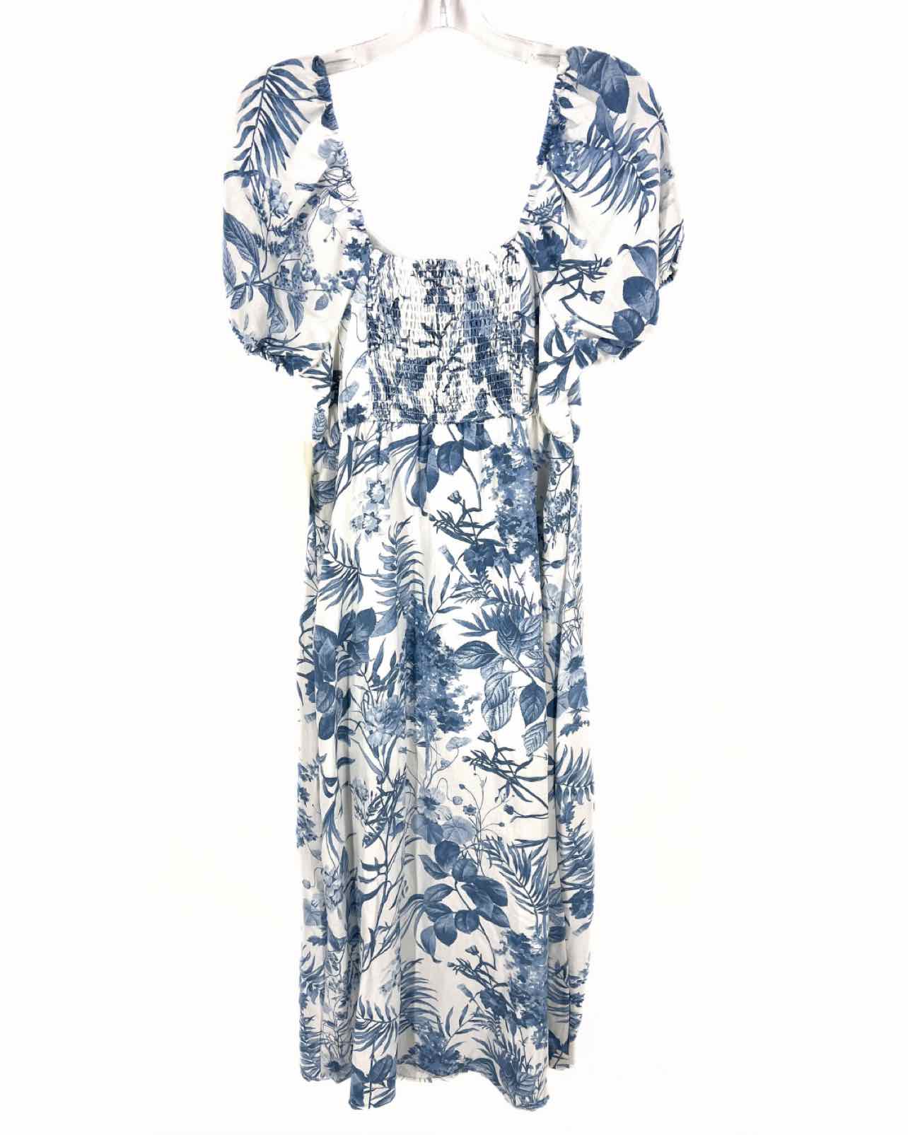 Sweet Wanderer Size L White/Blue Floral Slit NEW Dresses Dress Maxi - Image 2