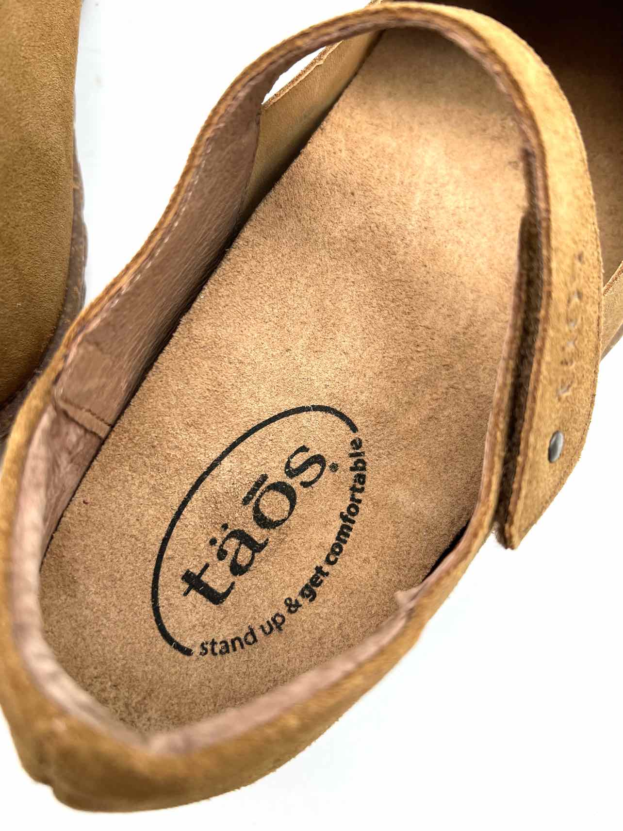 Taos Size 8/8.5 Brown Velcro Suede Shoes Mary Janes - Image 8