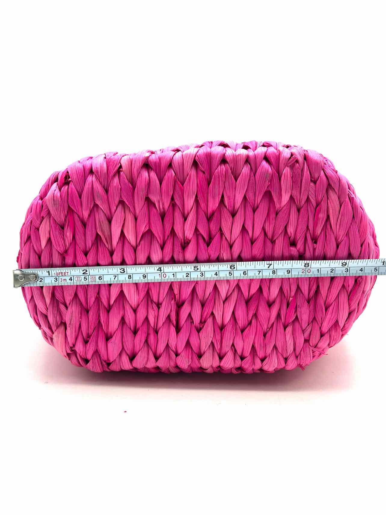 Ted Baker Pink/Multi Bow Wicker Designer Tote - Image 6